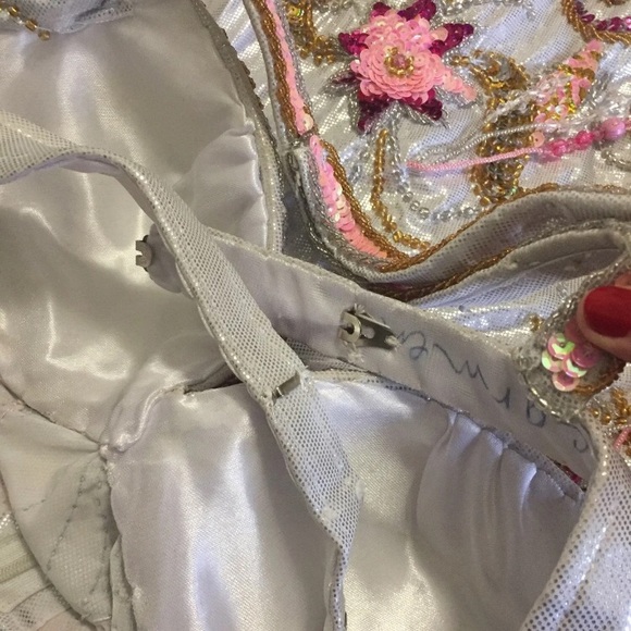 Bellydance Mermaid Silver Pink Costume from Egypt - Picture 7 of 8